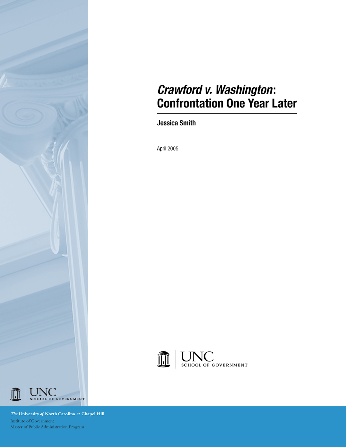Cover image for Crawford v. Washington: Confrontation One Year Later